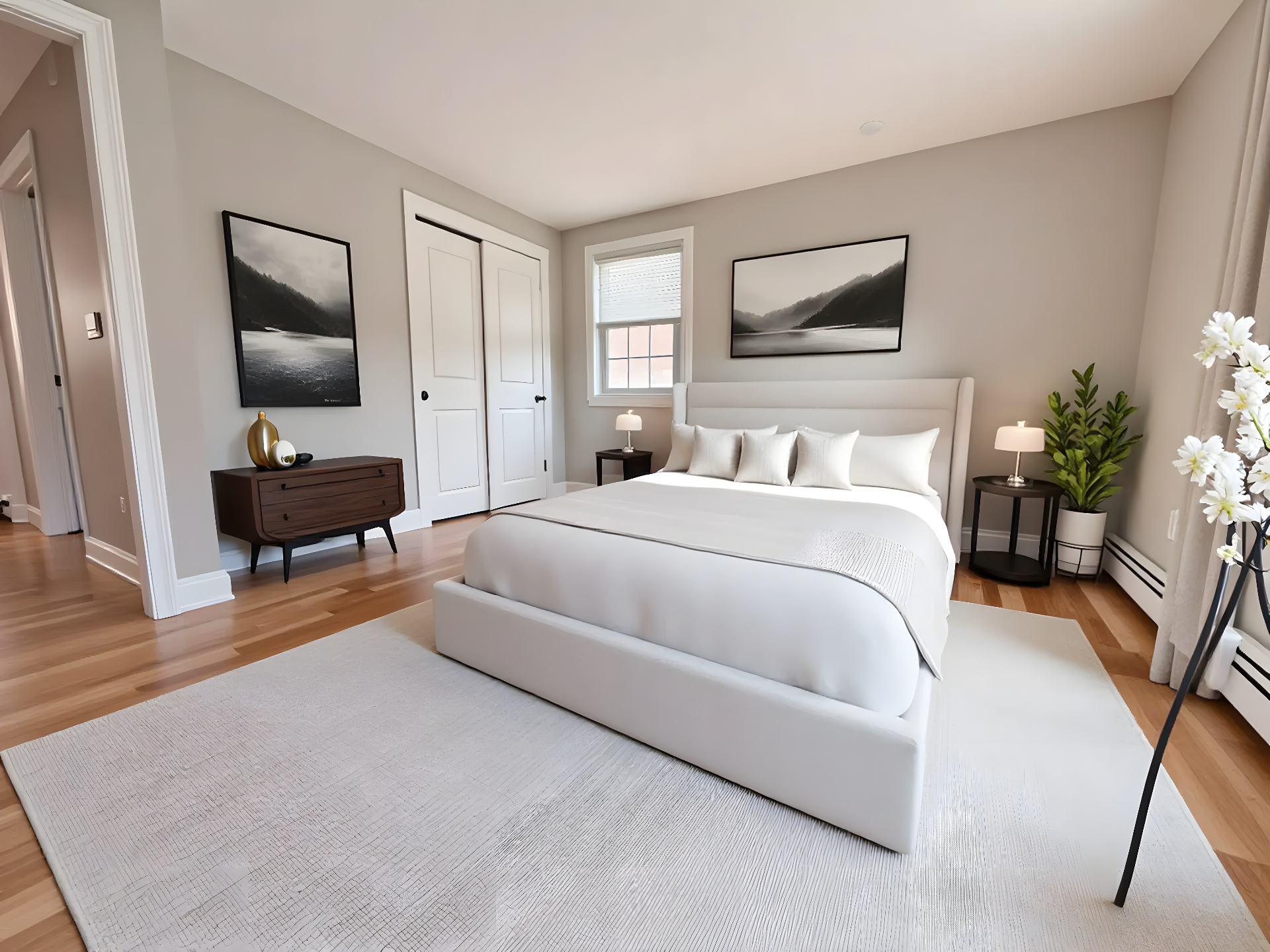 Stonehenge Apartments — staged bedroom